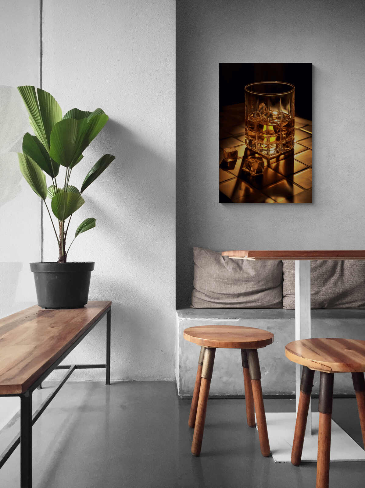 Bar de Whiskey en un interior