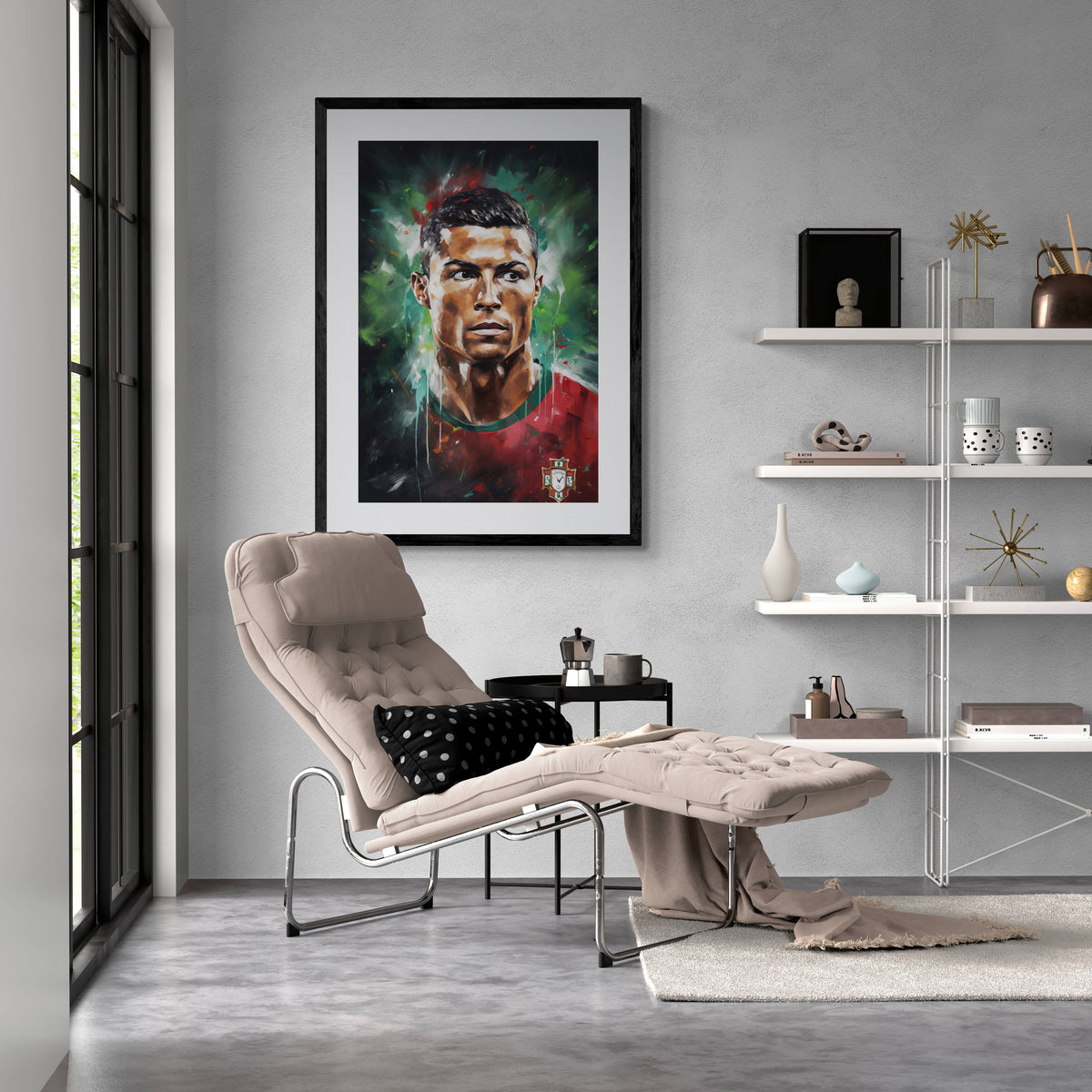 Cristiano Ronaldo Portugal en un interior