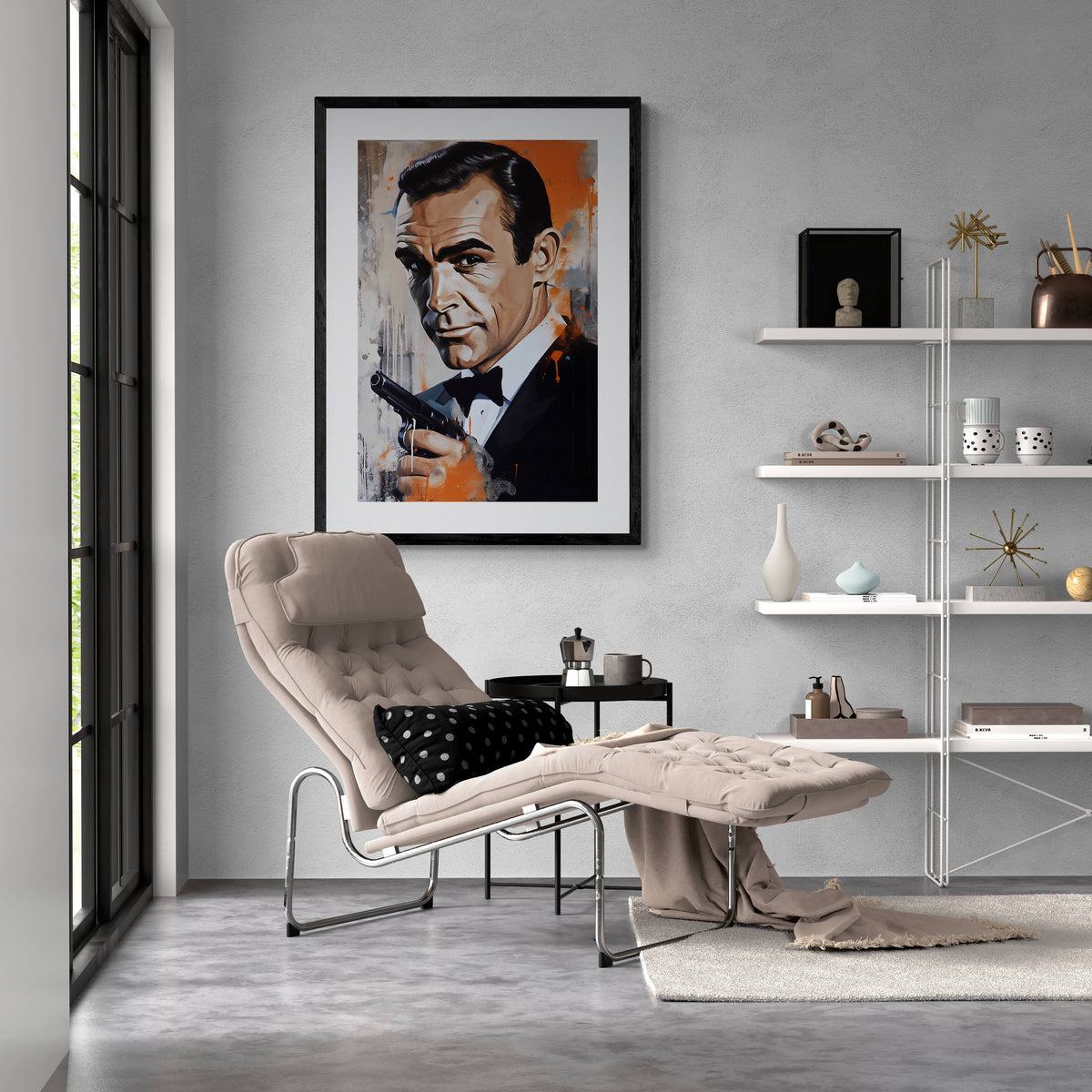 James Bond Sean Connery en un interior