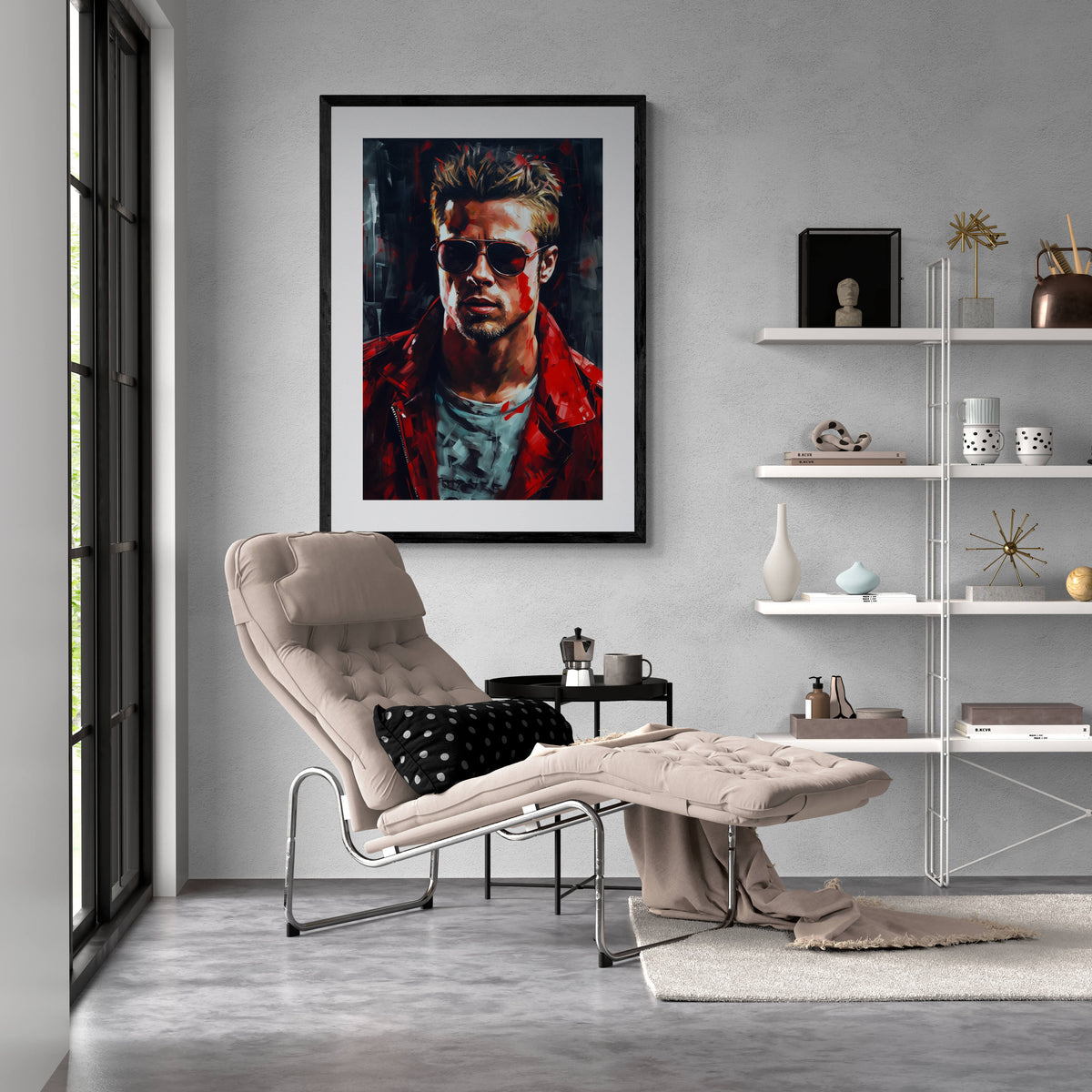 Tyler Durden Fightclub en un interior