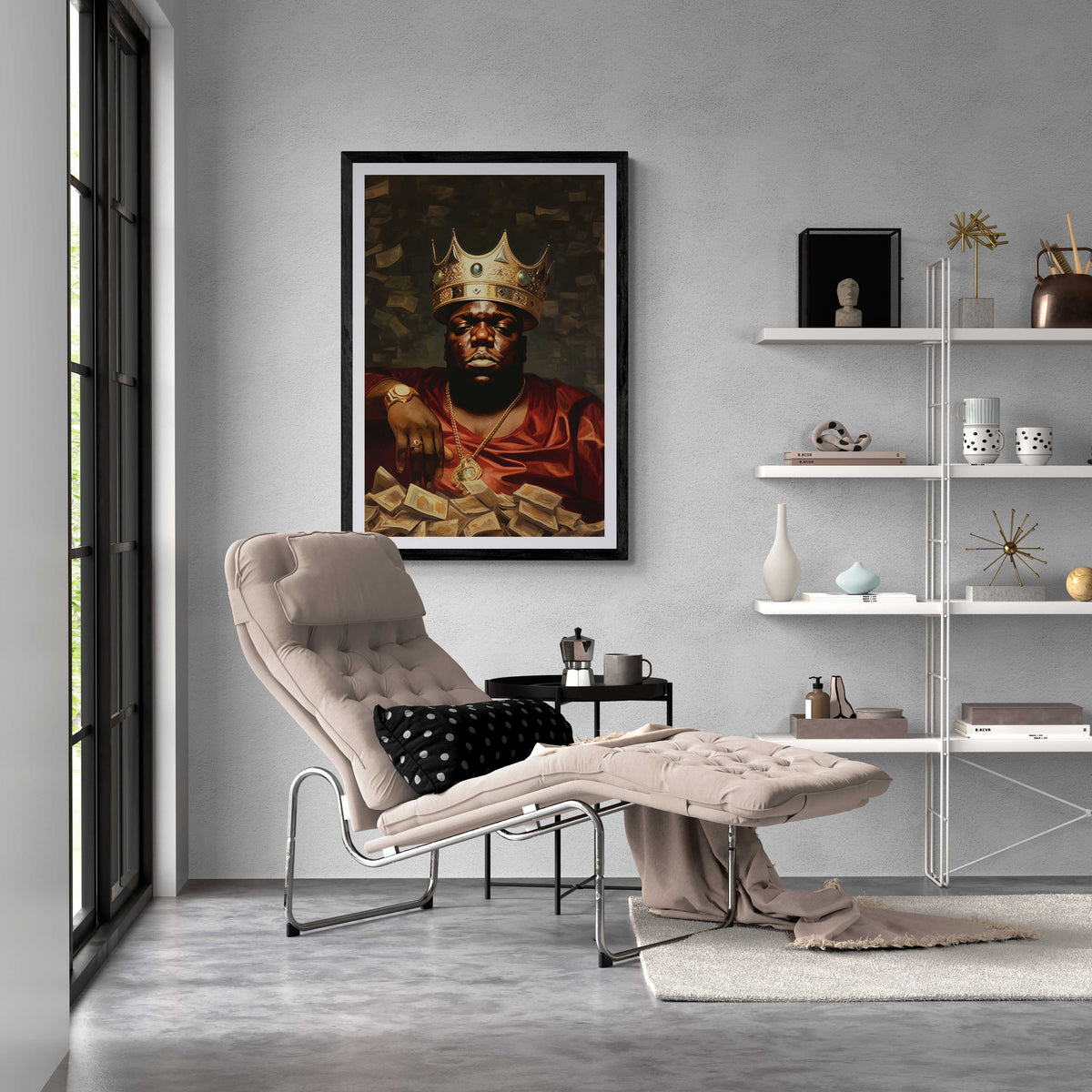 Biggie Smalls dans un intérieur