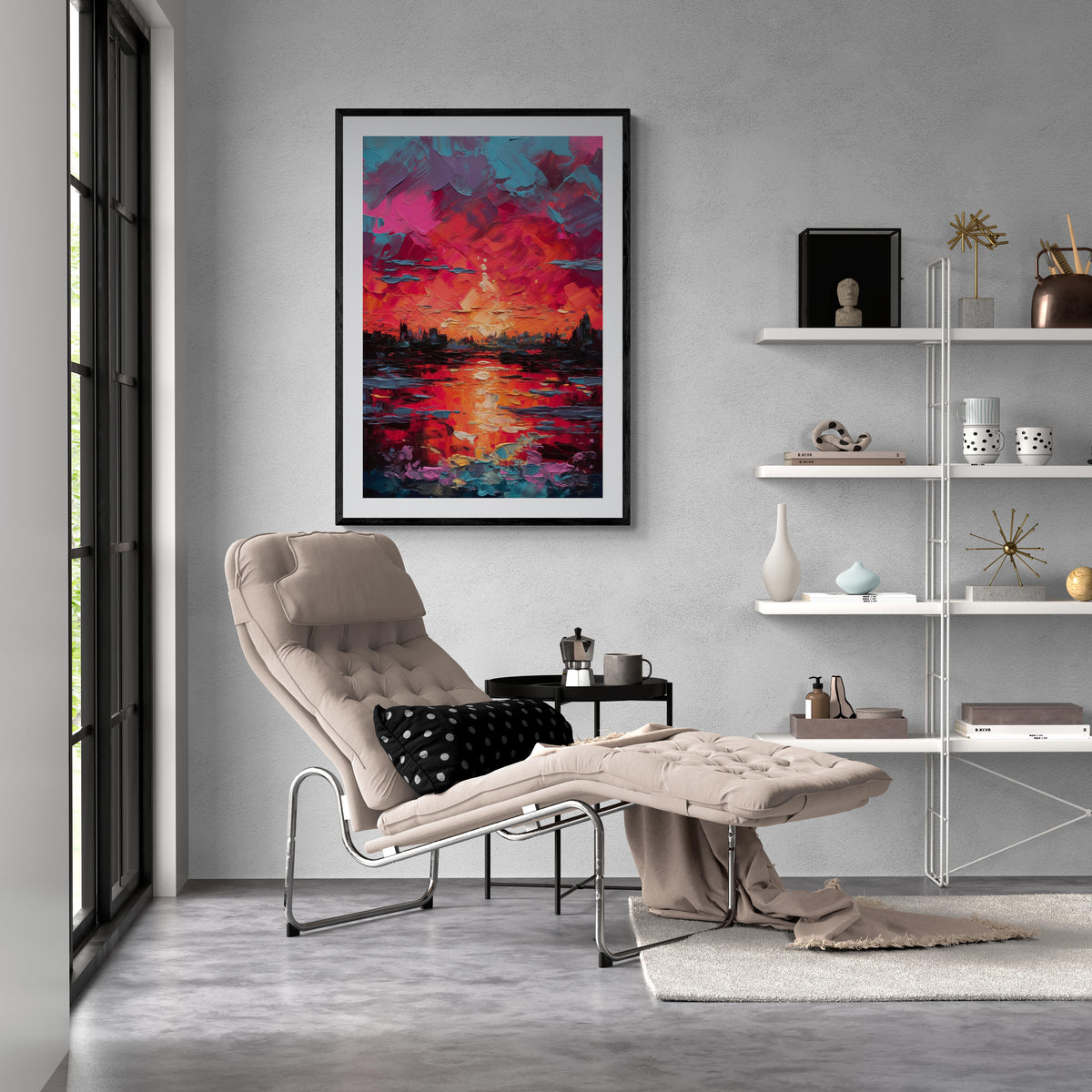 Lever de Soleil dans un intérieur