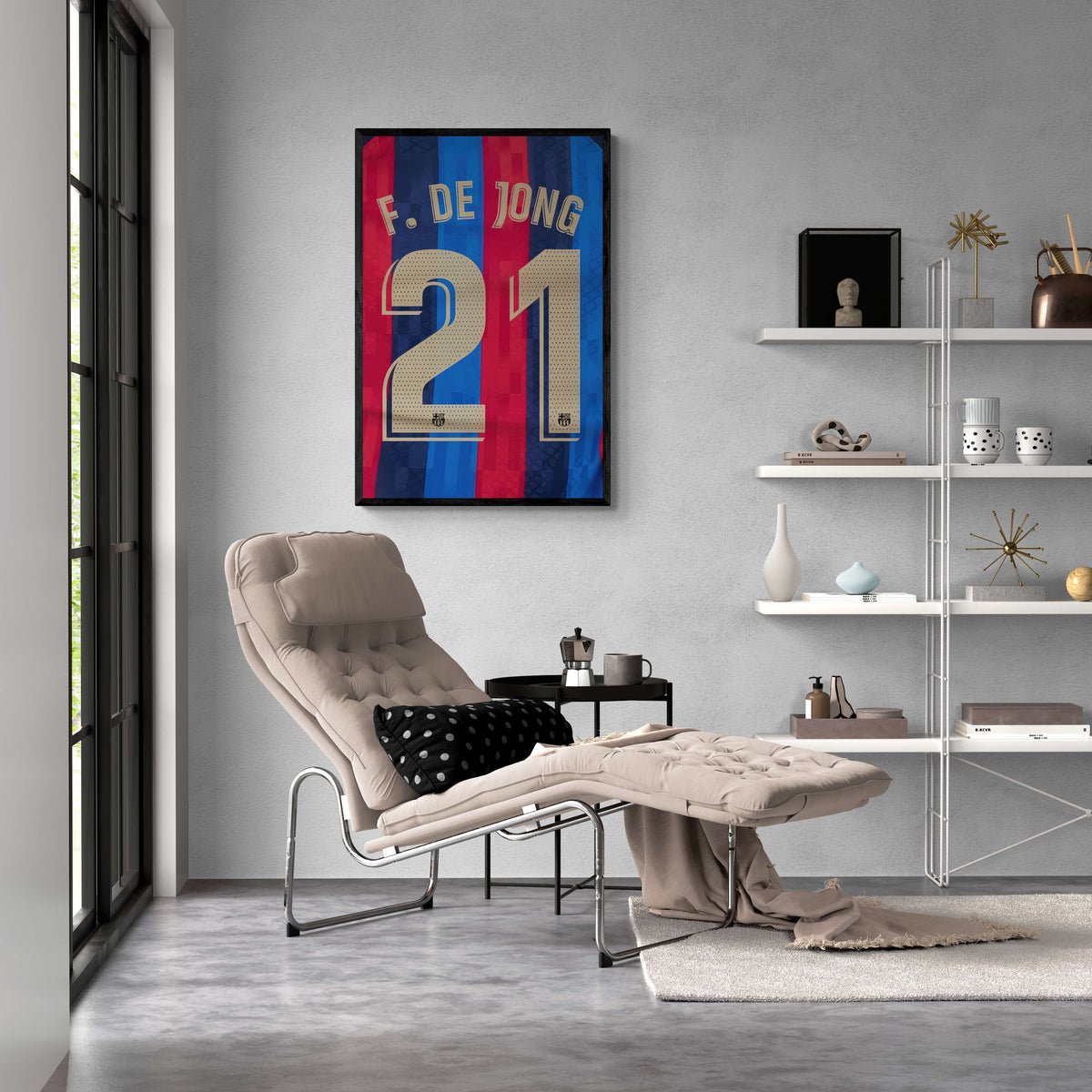 Frenkie de Jong Rückennummer im Interieur