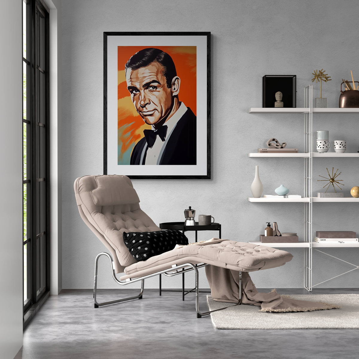 James Bond Sean Connery en un interior