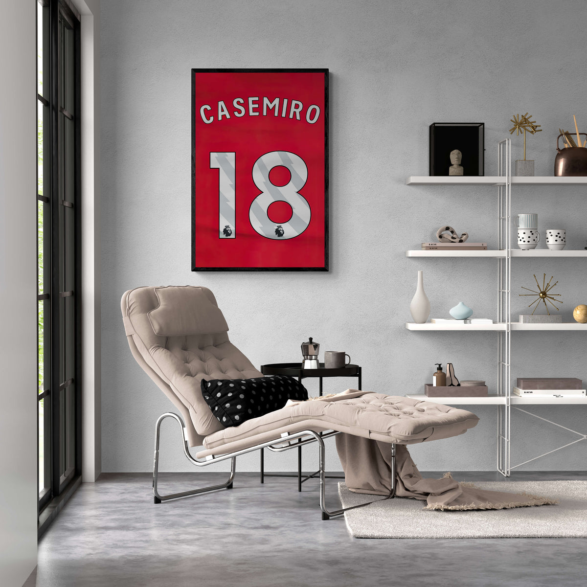 Casemiro Dorsal en un interior