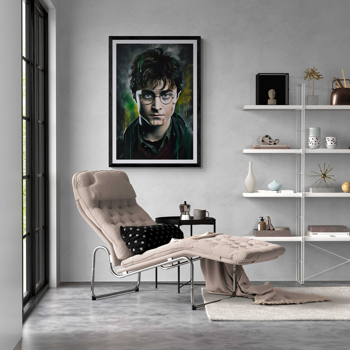 Harry Potter Zwadderich en un interior