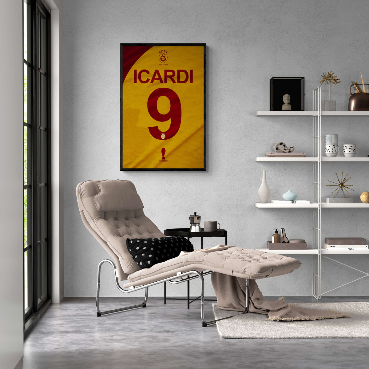 Icardi Dorsal 9 en un interior