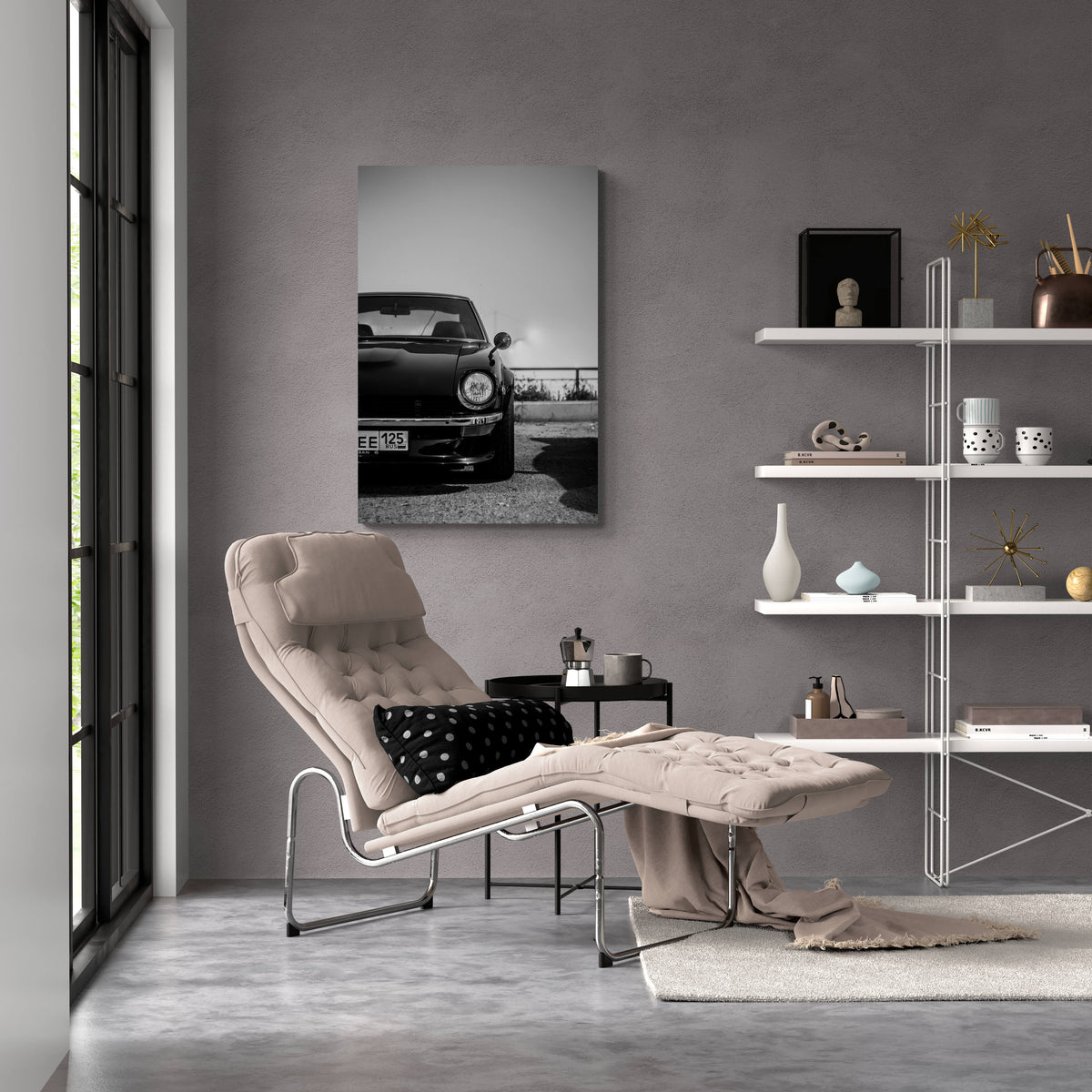 Nissan Vintage en un interior