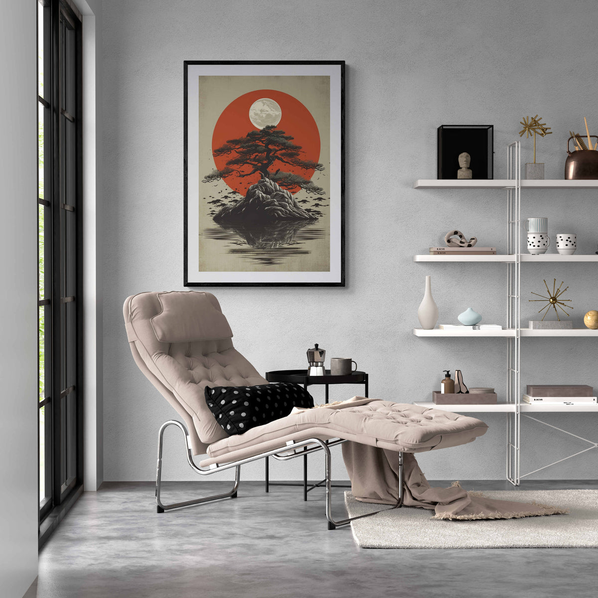 Bonsai Rising Sun en un interior
