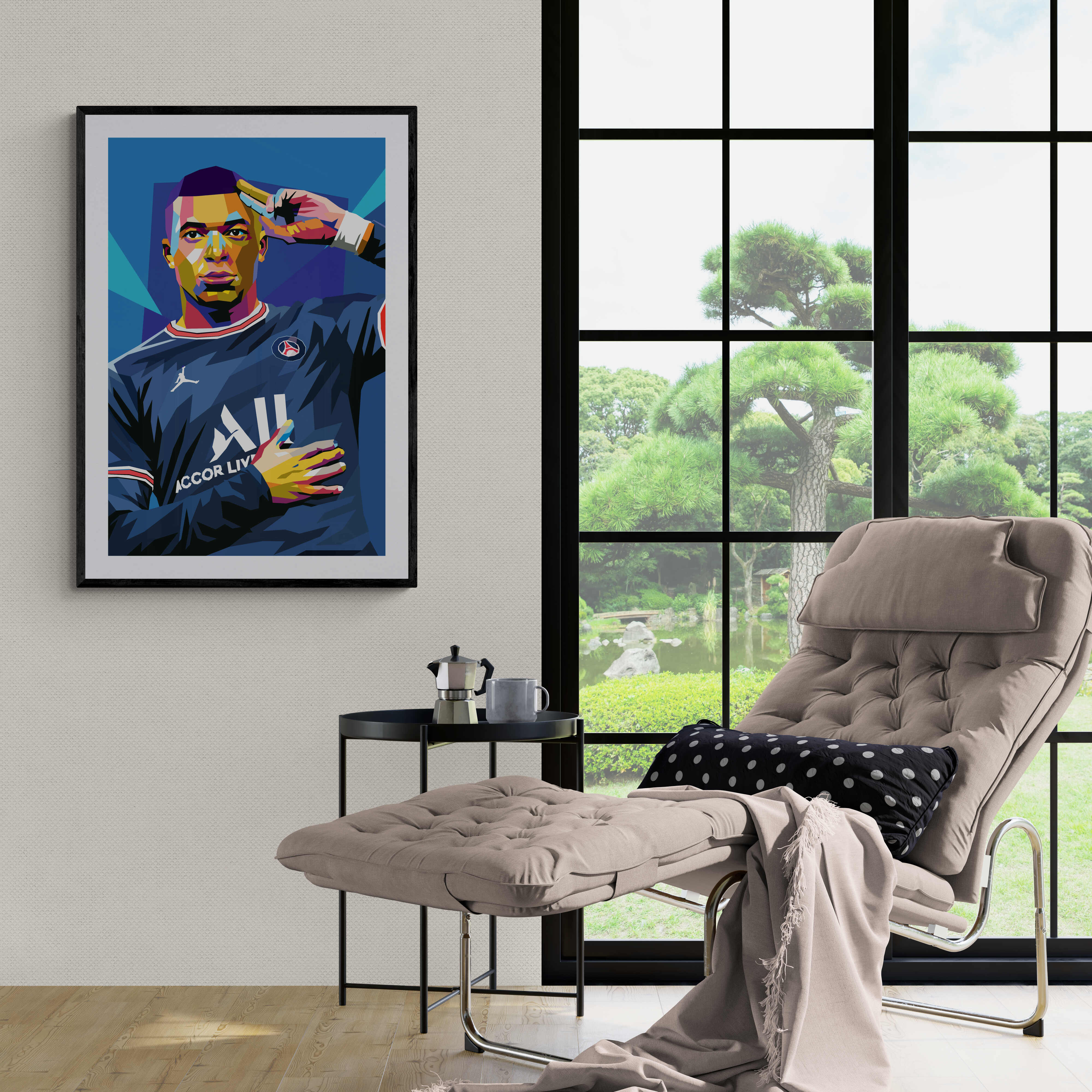 Kylian Mbappe Pop Art