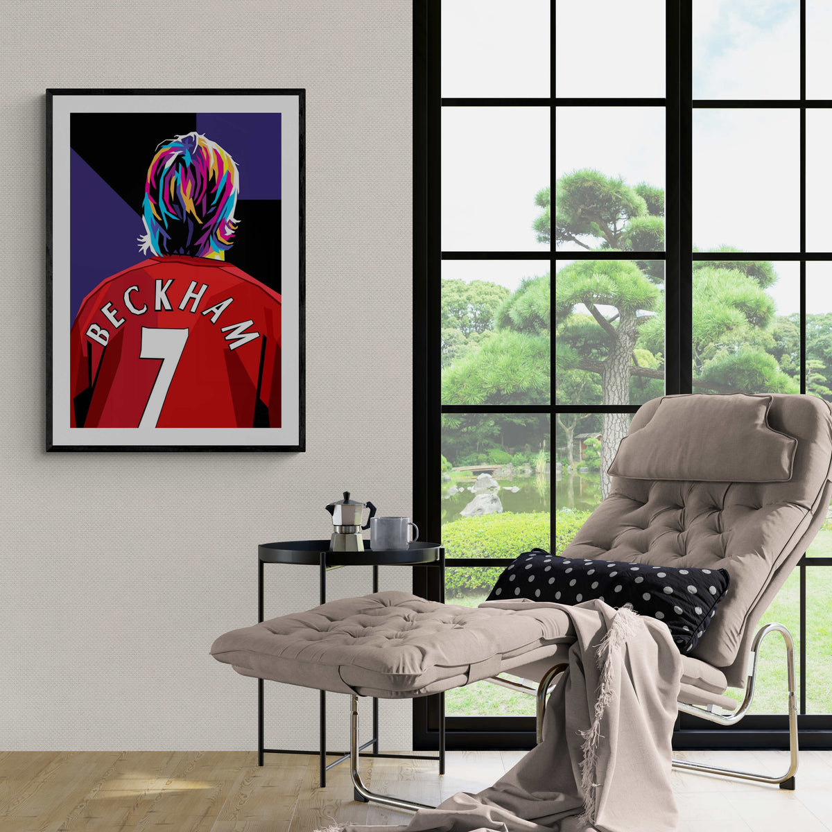 David Beckham en un interior