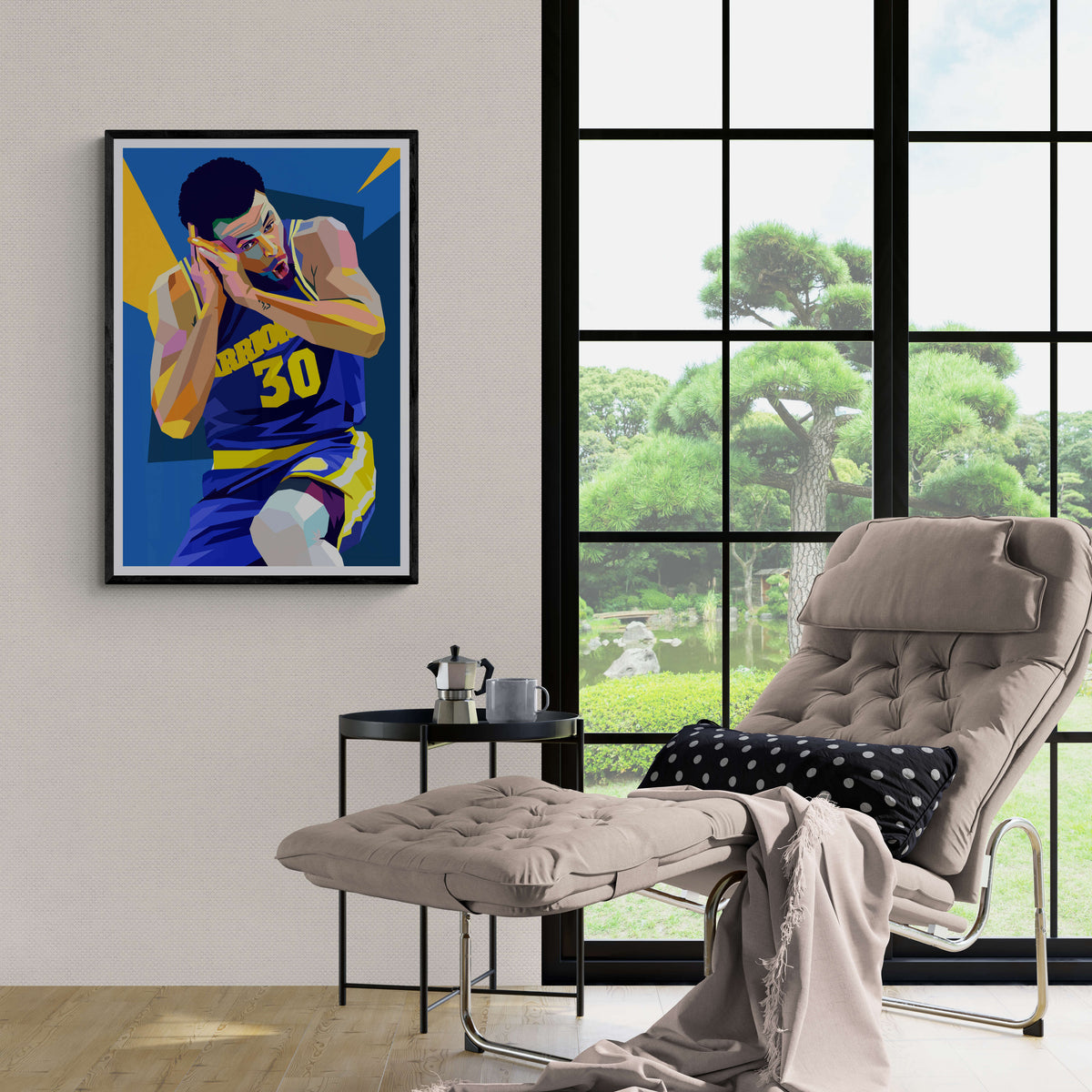 Stephan Curry en un interior