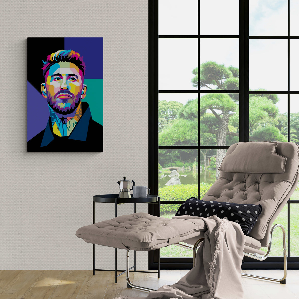 Sergio Ramos en un interior