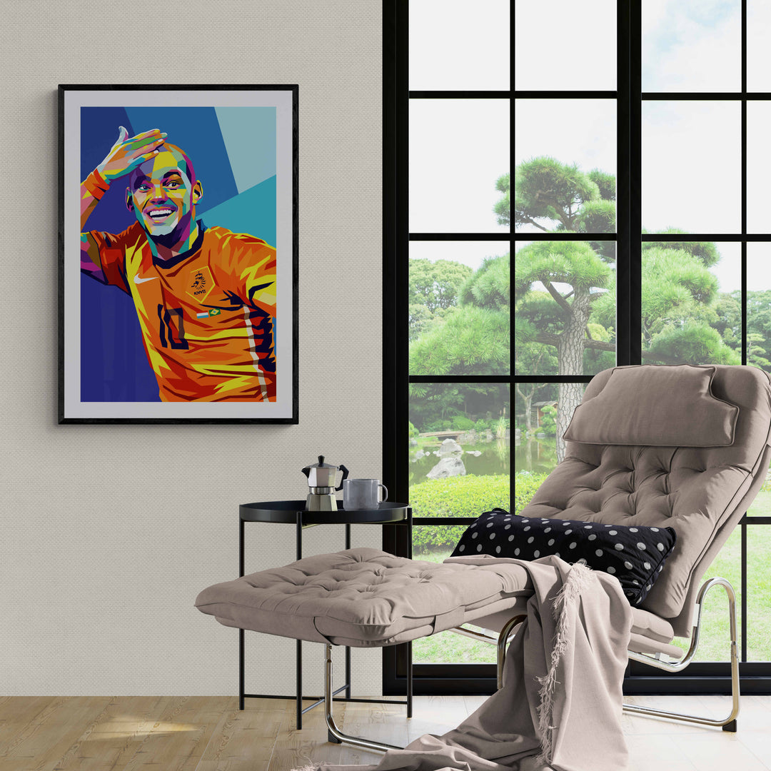 Wesley Sneijder Pop art