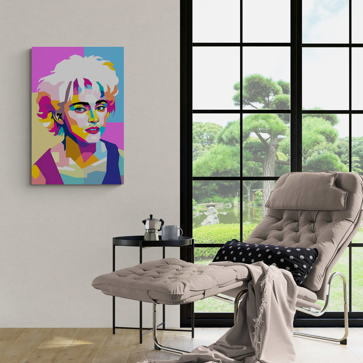 Madonna Wpap en un interior