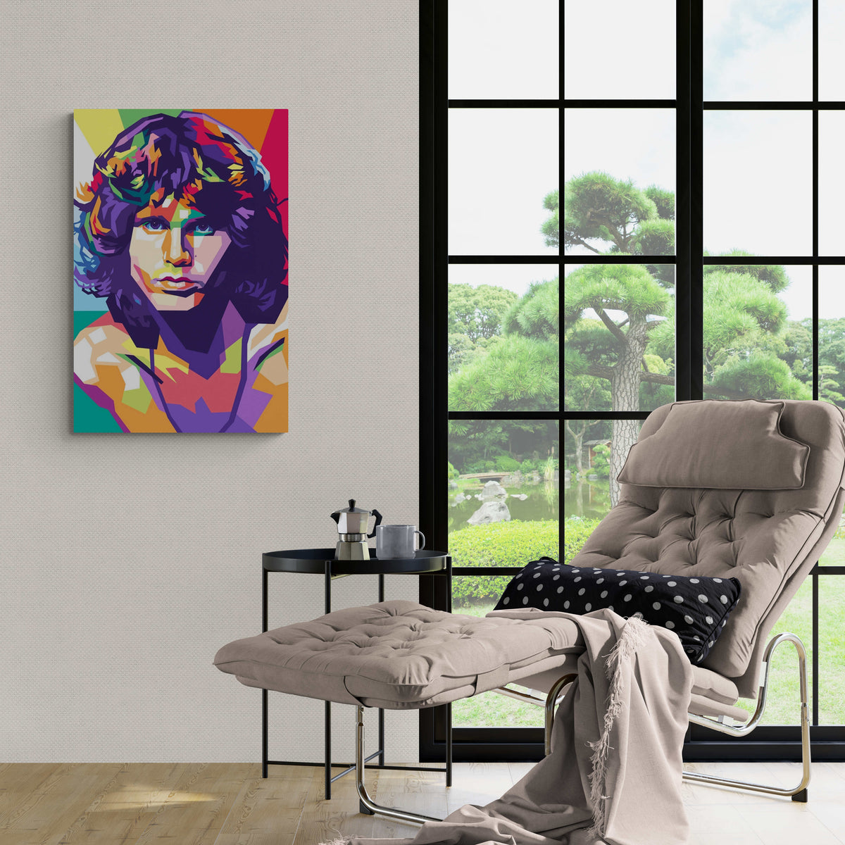 Jim Morrison en un interior