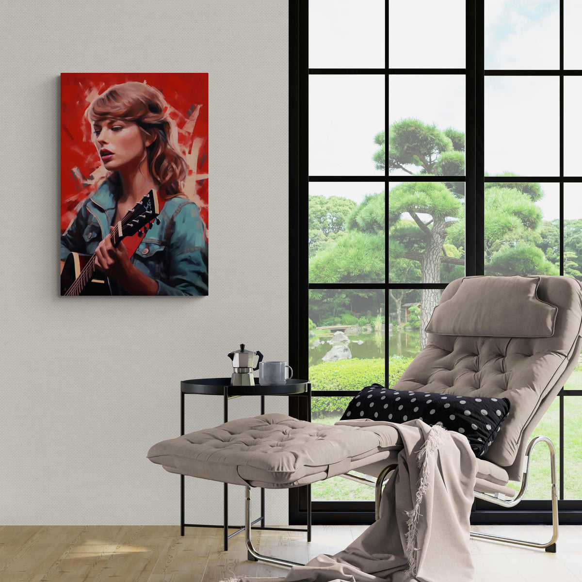 Taylor Swift Guitarra en un interior