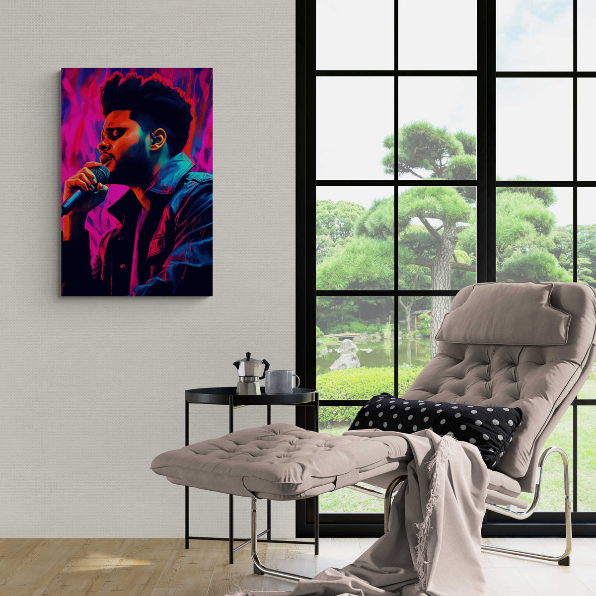 The Weeknd en un interior