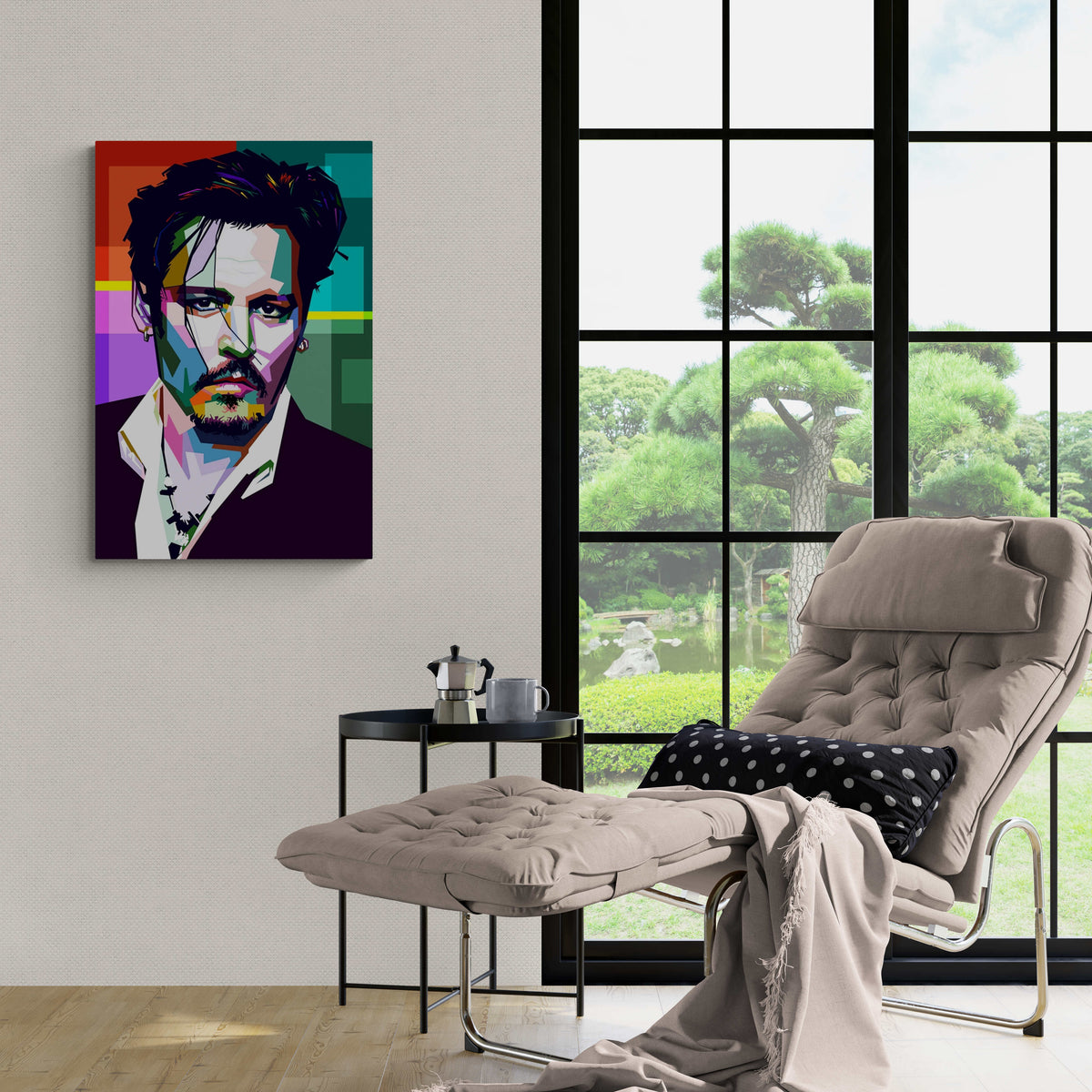 Johnny Depp Wpap en un interior
