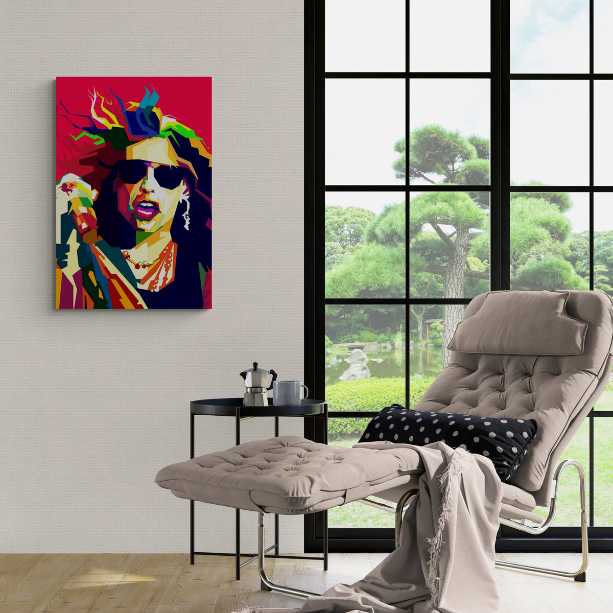 Steve Tyler en un interior