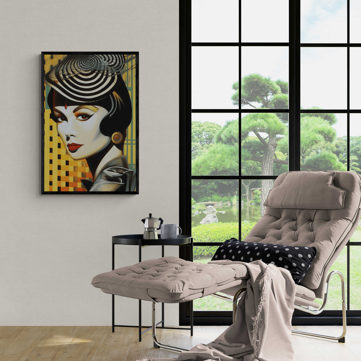 Mujer Vintage en un interior