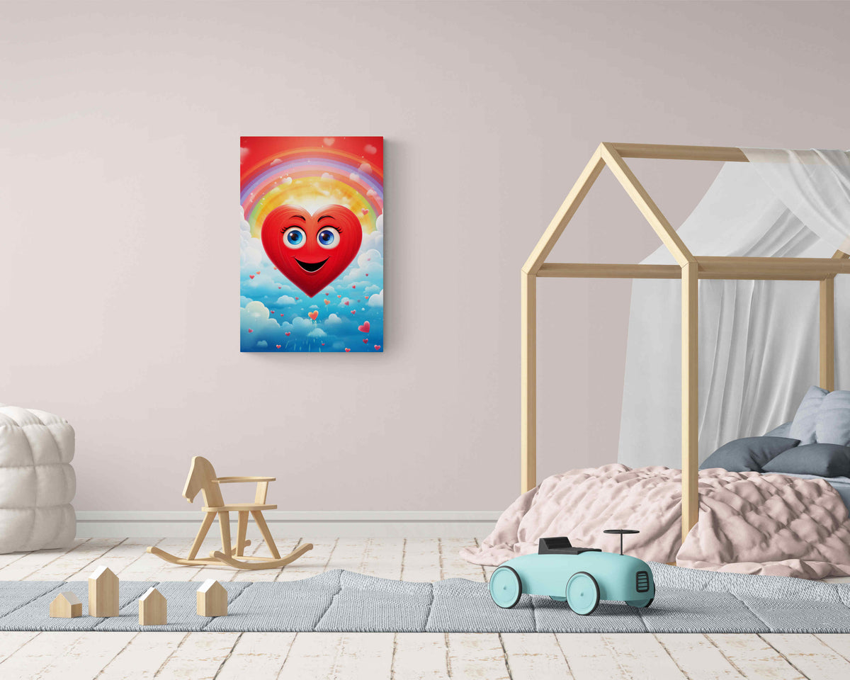 Cœur Grands Yeux dans un intérieur