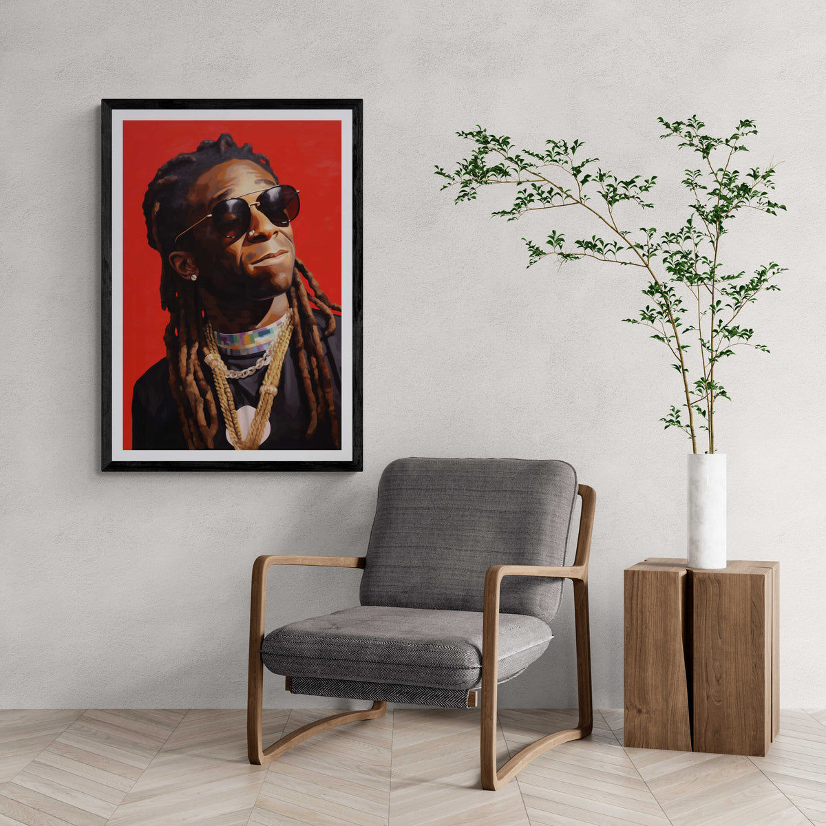 Lil Wayne en un interior