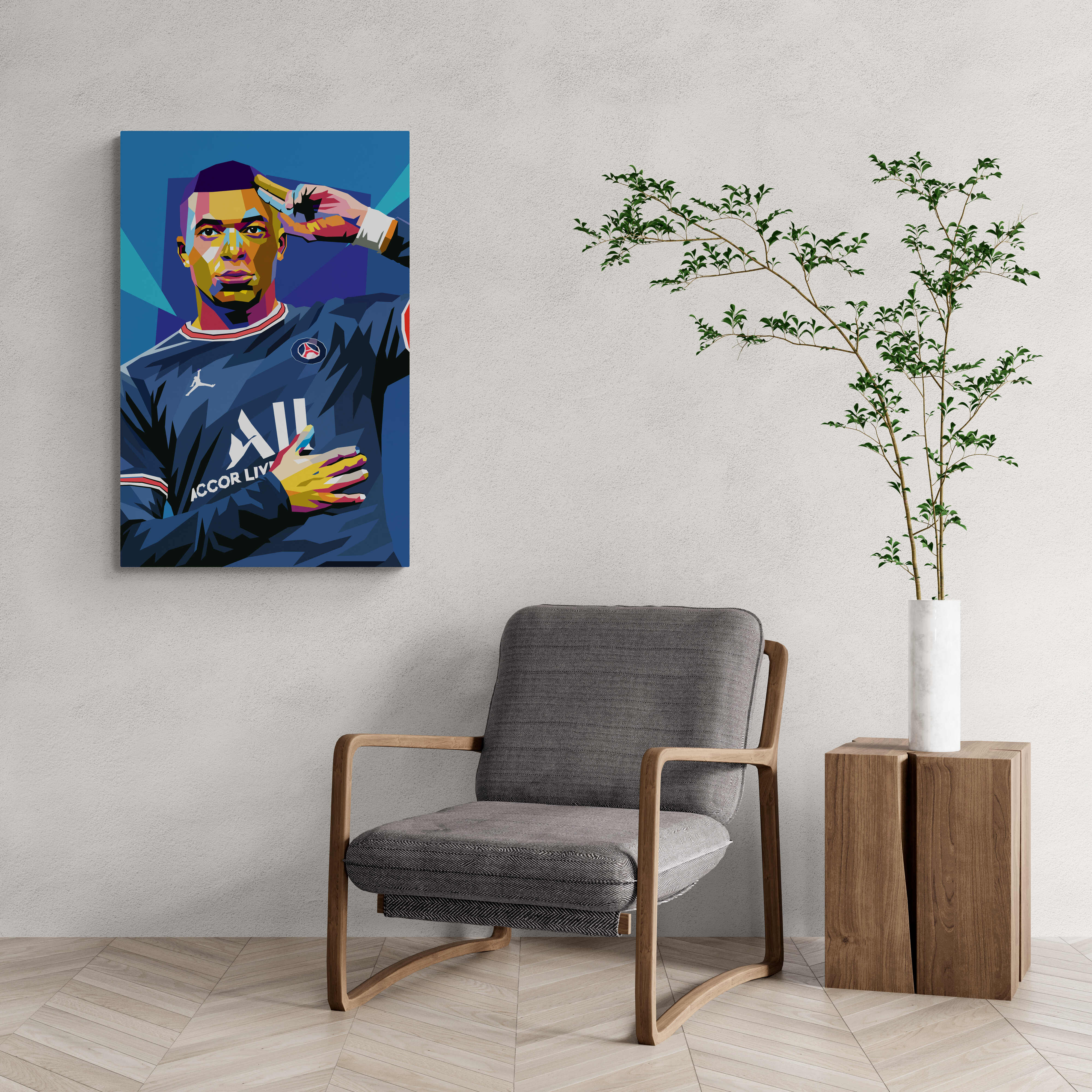 Kylian Mbappe Pop Art