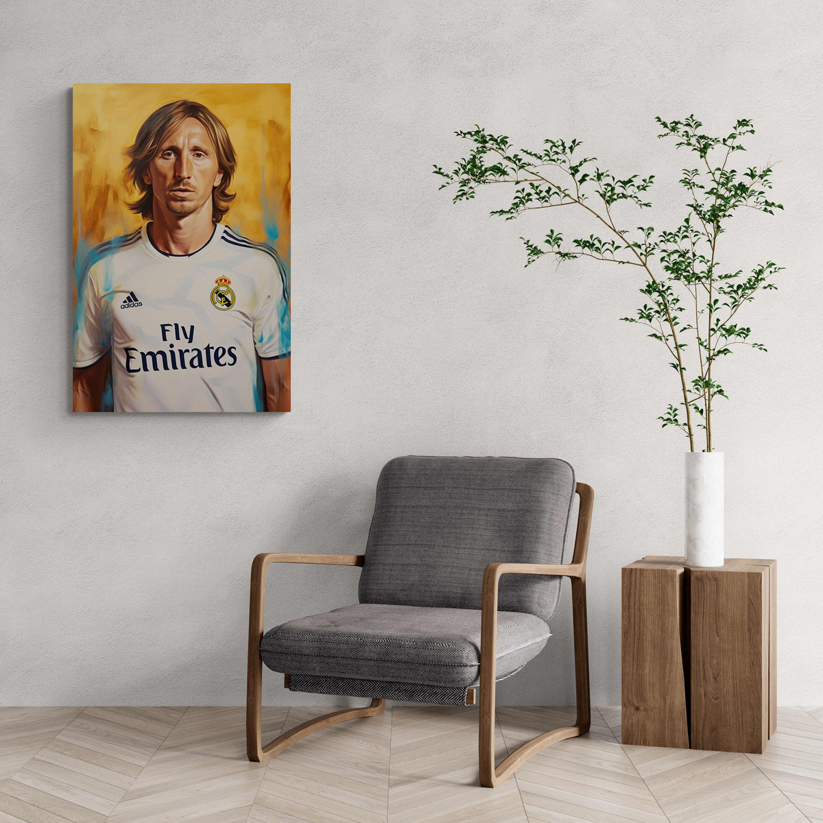 Modric Real Madrid en un interior