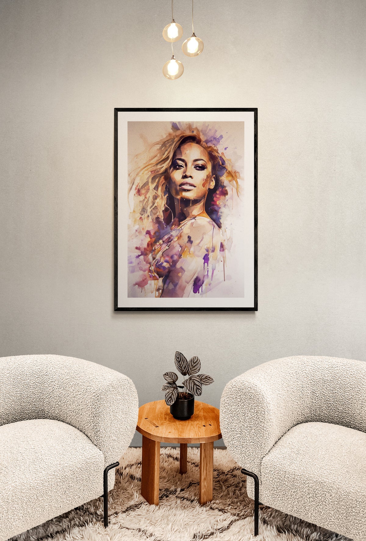 Póster Beyonce en un interior