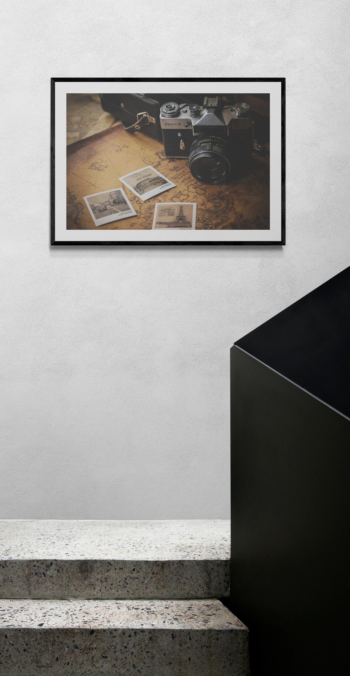 Póster Cámara Vintage en un interior