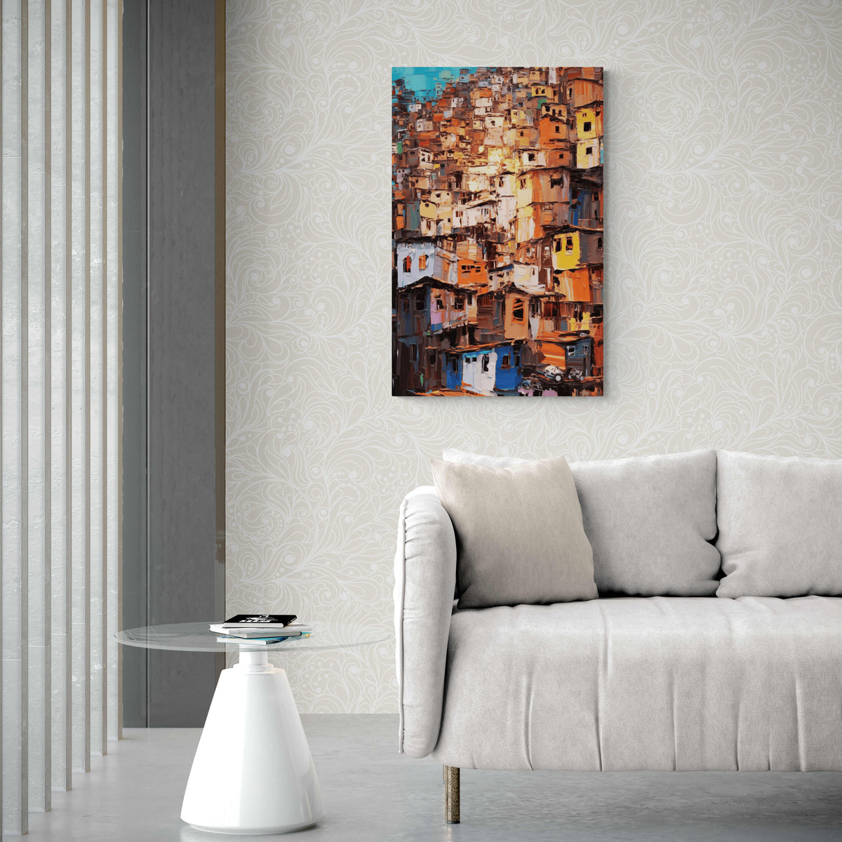 Póster Favela en un interior