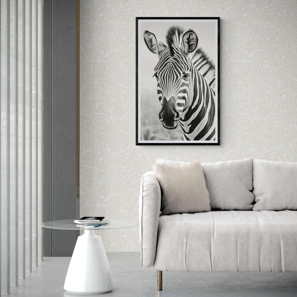 Cebra Africana en un interior