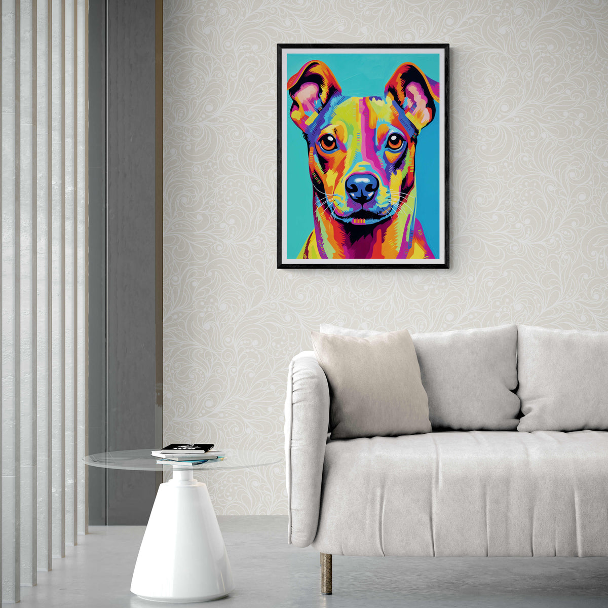 Jack Russell en un interior
