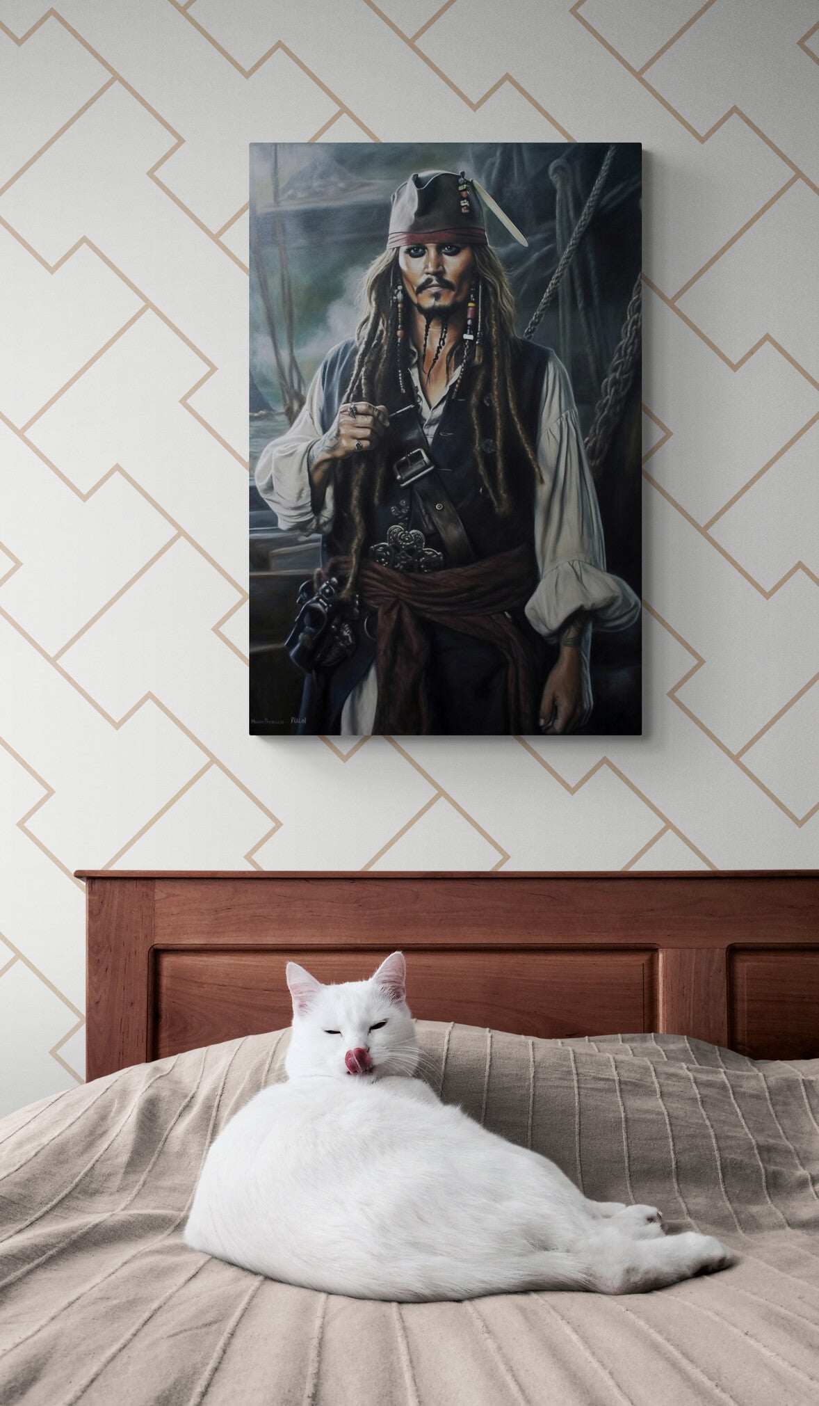 Jack Sparrow en un interior
