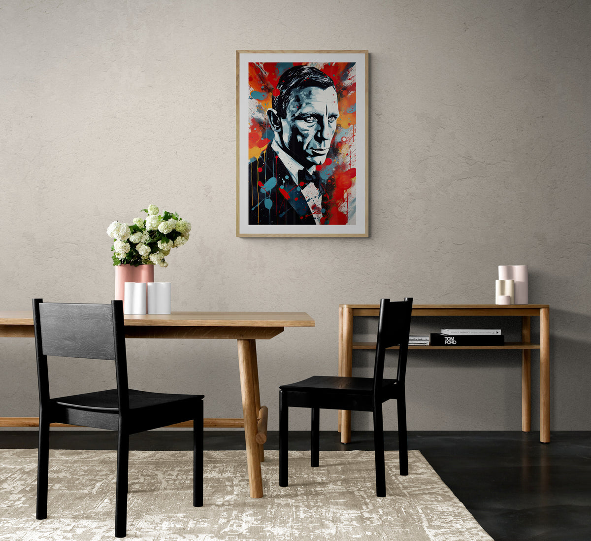 James Bond Daniel Craig en un interior