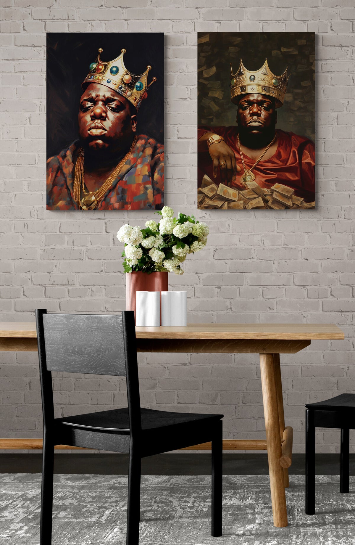 Biggie Smalls en un interior