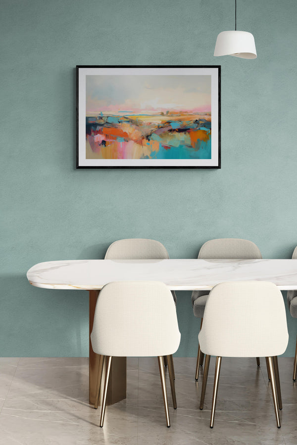 Affiche Paysage Coloré Abstrait