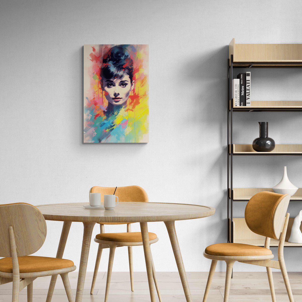 Audrey Hepburn Kleur en un interior