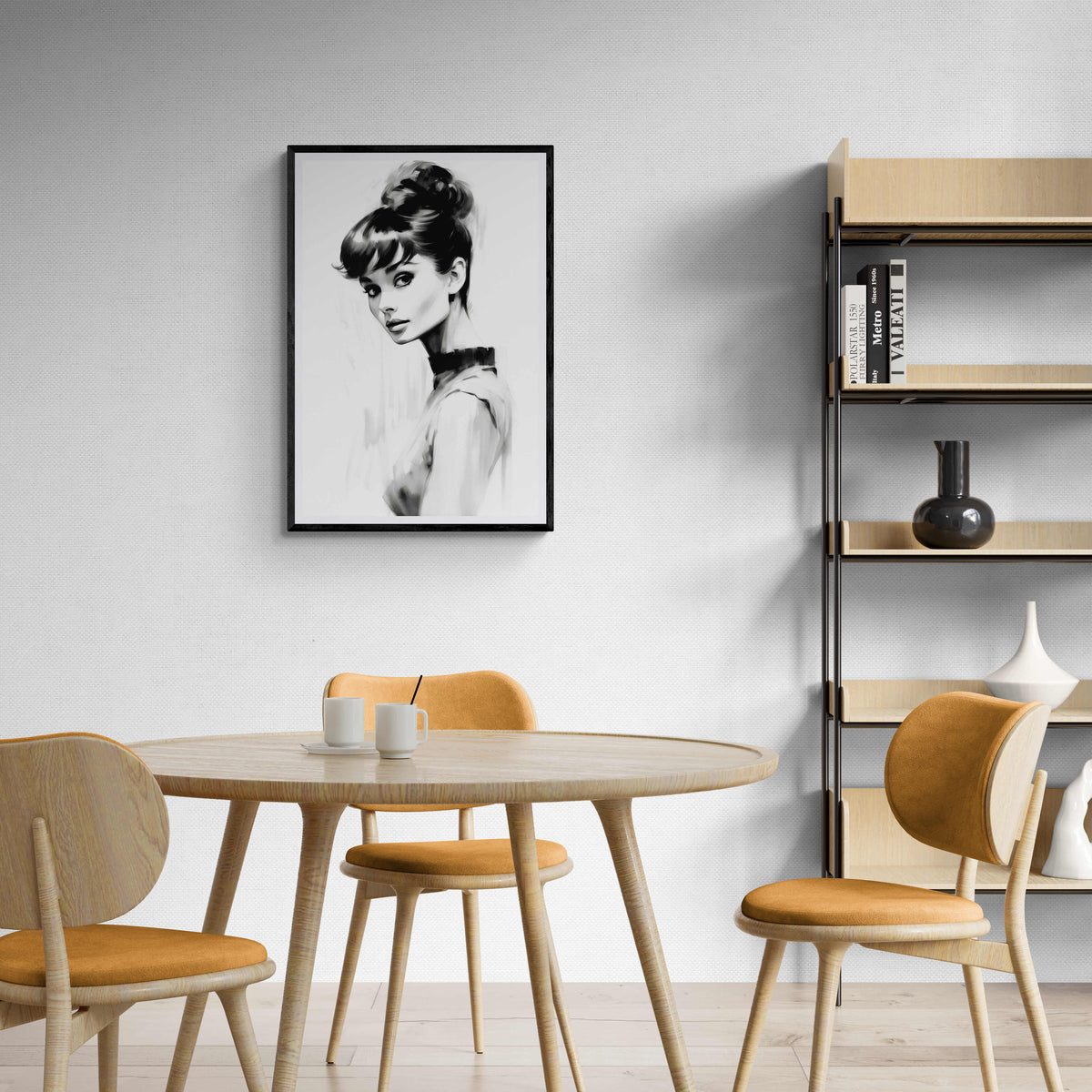 Audrey Hepburn en un interior