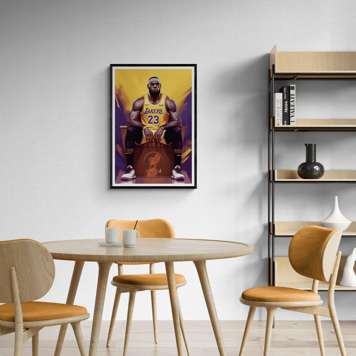 Lebron James Trono en un interior