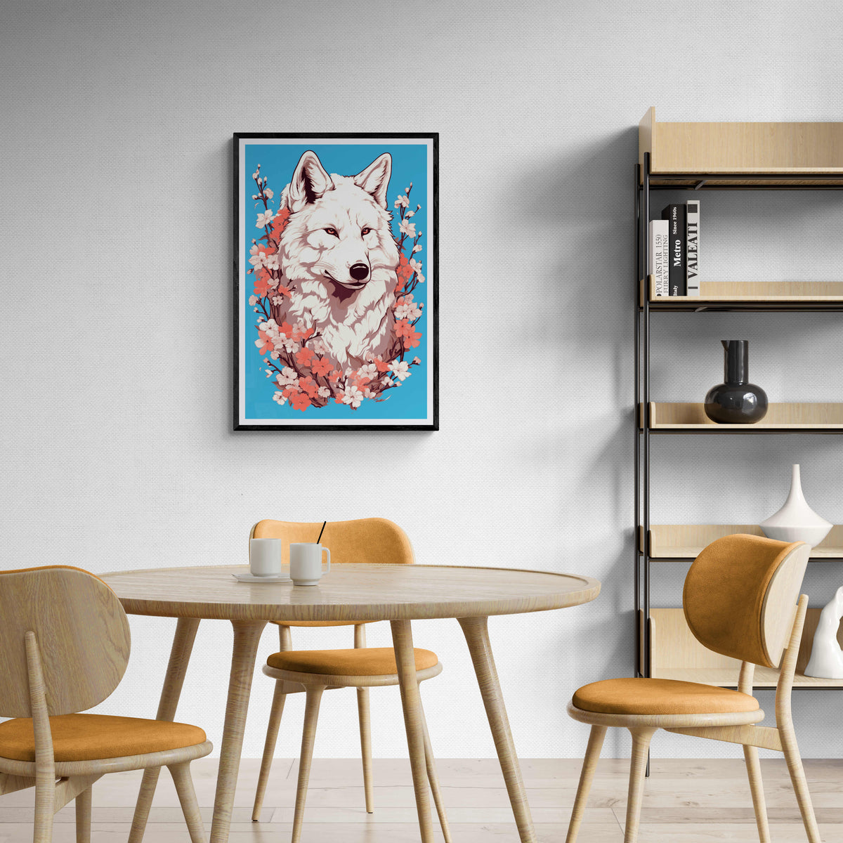 Lobo Japonés en un interior