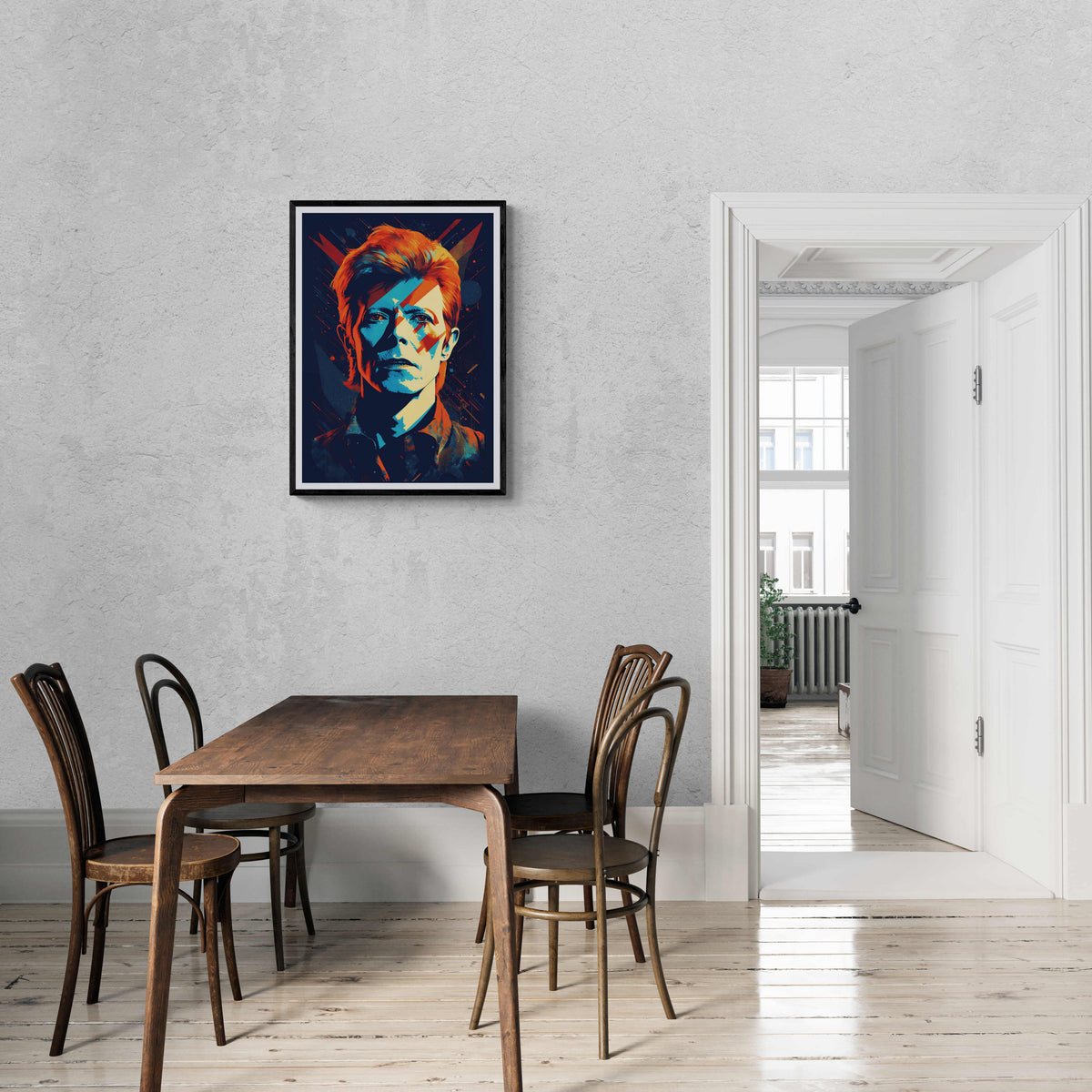 David Bowie en un interior