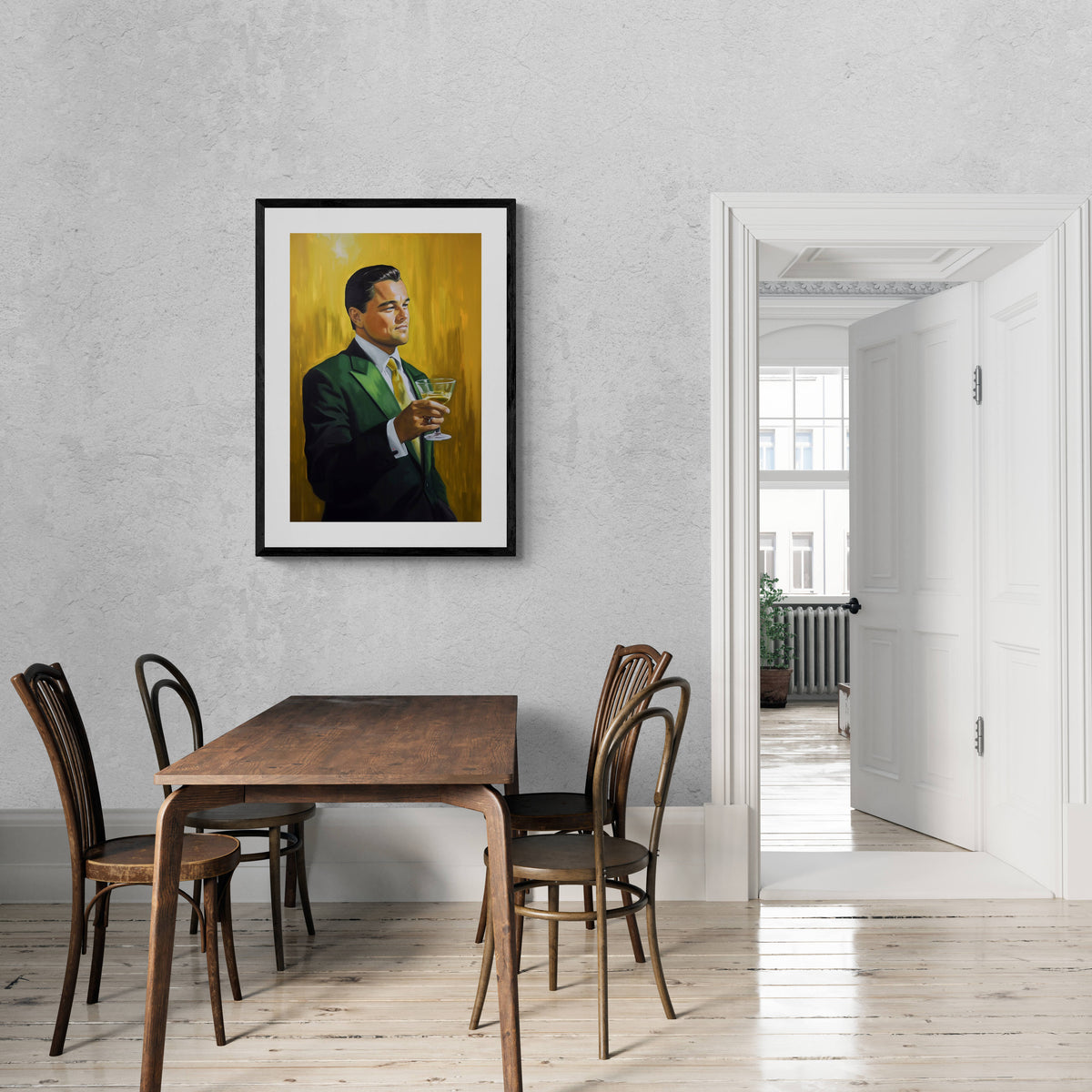 Póster Leonardo DiCaprio en un interior
