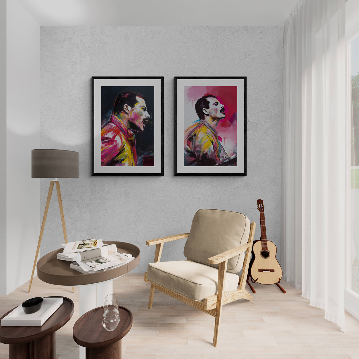 Queen Freddie Mercury en un interior