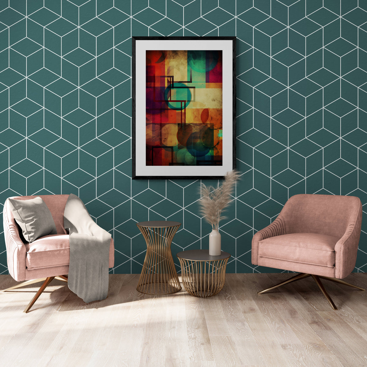 Vintage Abstract en un interior