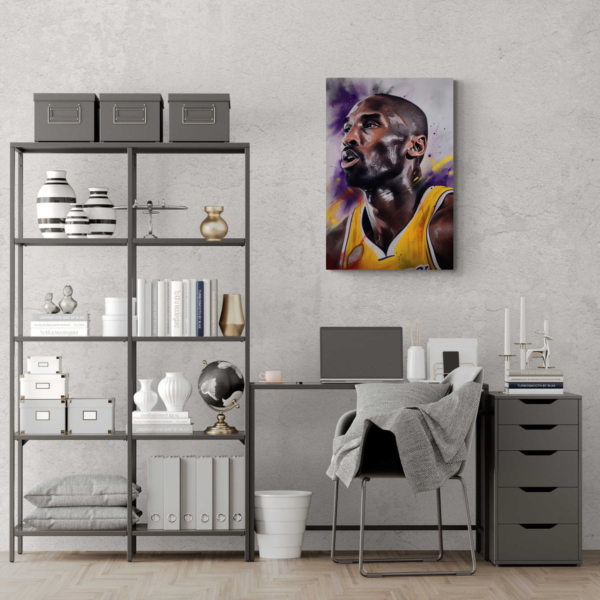 Kobe Bryant Poster en un interior