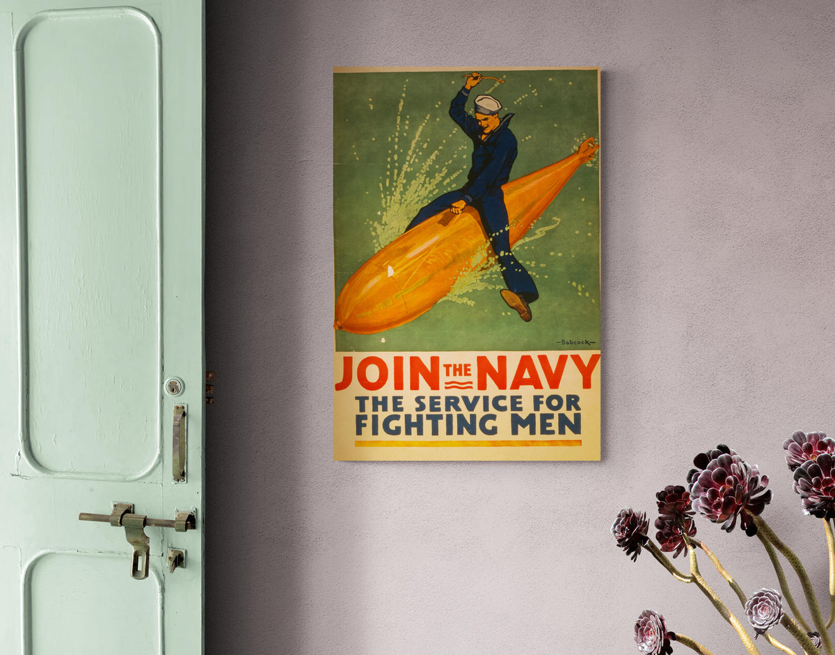 Vintage Navy dans un intérieur