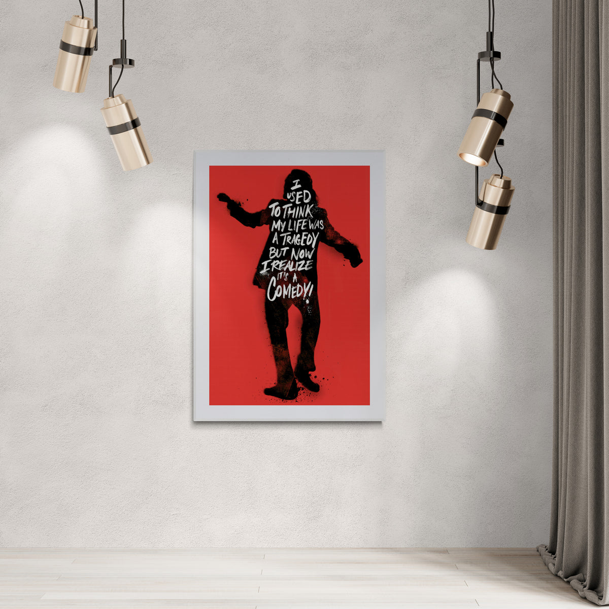 The Joker Quote en un interior
