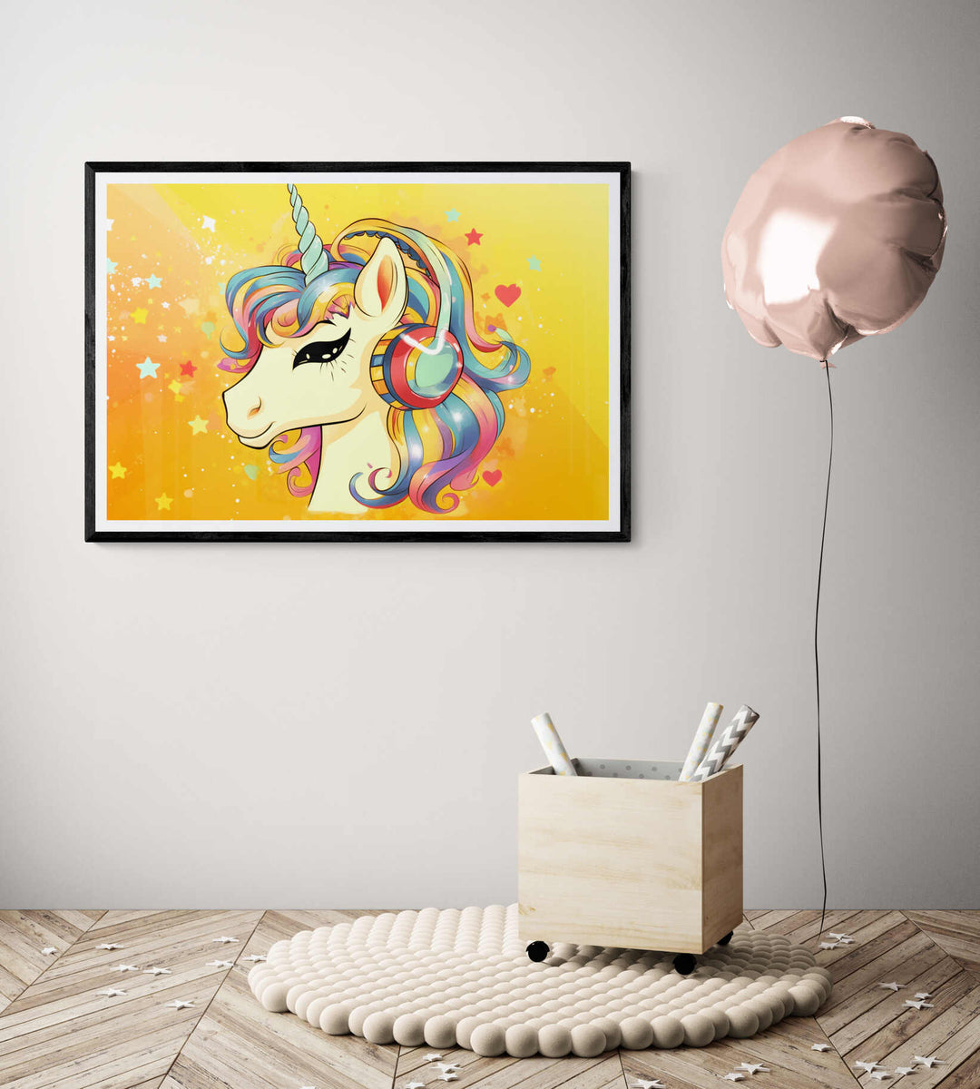 Unicorn With Headset